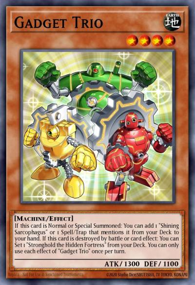 Gadget Trio Prismatic Secret Rare MP25-EN061 2025 Mega-Pack Tin Yugioh card