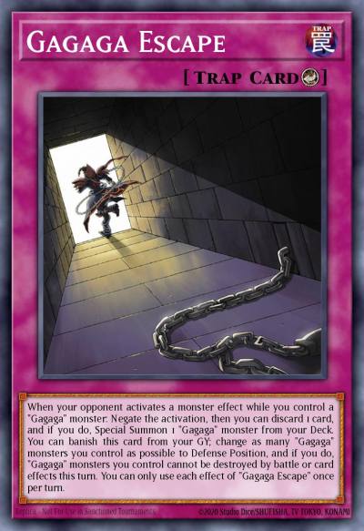 Gagaga Escape New BLGG-EN037 Battles of Legend: Glorious Gallery Yugioh card