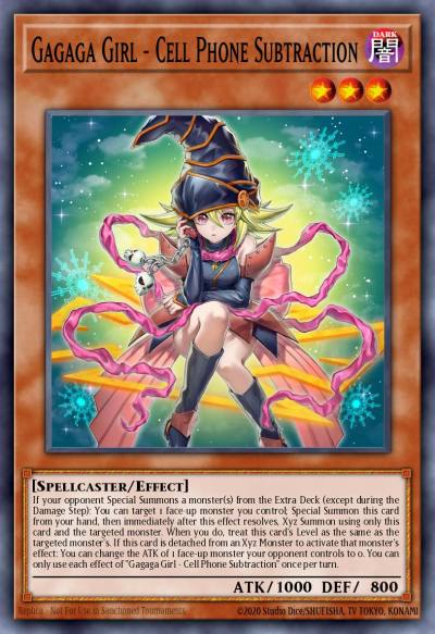 Gagaga Girl - Cell Phone Subtraction Grand Master Rare MAMO-EN012 Magnificent Monsters Yugioh card