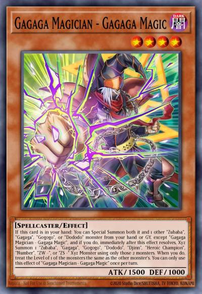 Gagaga Magician - Gagaga Magic Grand Master Rare MAMO-EN011 Magnificent Monsters Yugioh card