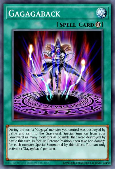 Gagagaback Super Rare ZTIN-EN004 Zexal Collection Tin Yugioh card