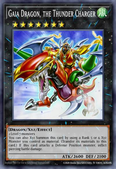 Gaia Dragon the Thunder Charger Ultimate Rare AP07-EN001 Astral Pack Seven Yugioh card