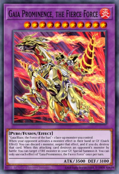 Gaia Prominence the Fierce Force Common AGOV-EN033 Age of Overlord Yugioh card