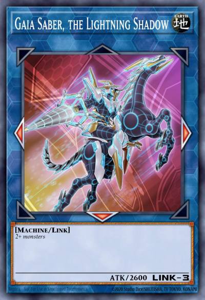 Gaia Saber the Lightning Shadow Ultra Rare BLRR-EN087 Battles of Legend Relentless Revenge Yugioh card