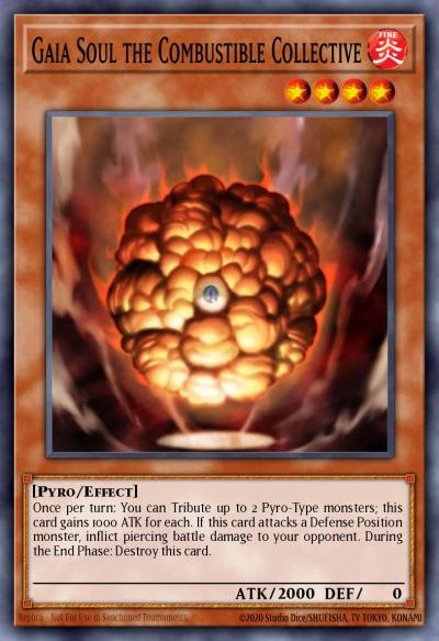 Gaia Soul the Combustible Collective Rare DR3-EN088 Dark Revelation Volume 3 Yugioh card