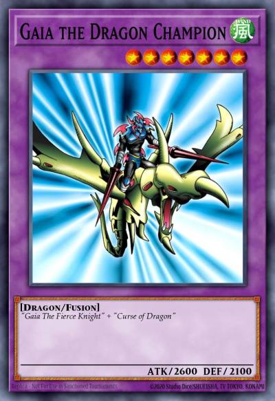 Gaia the Dragon Champion Rare DB1-EN122 Dark Beginning 1 Yugioh card