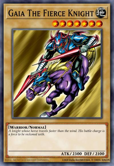 Gaia The Fierce Knight Rare DB1-EN103 Dark Beginning 1 Yugioh card