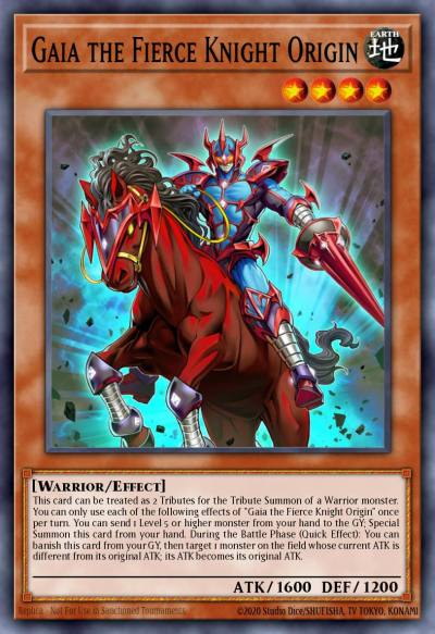 Gaia the Fierce Knight Origin Rare MP21-EN096 2021 Tin of Ancient Battles Yugioh card