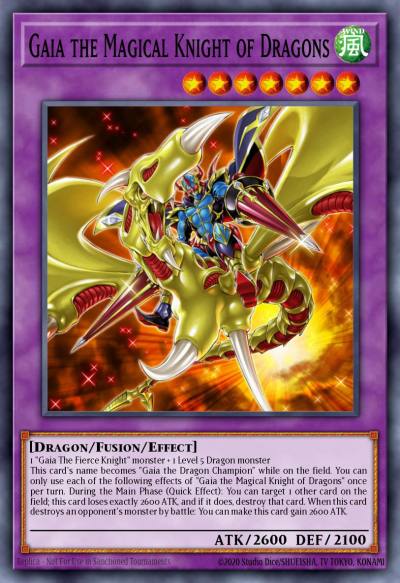 Gaia the Magical Knight of Dragons Prismatic Secret Rare MP21-EN124 2021 Tin of Ancient Battles Yugioh card