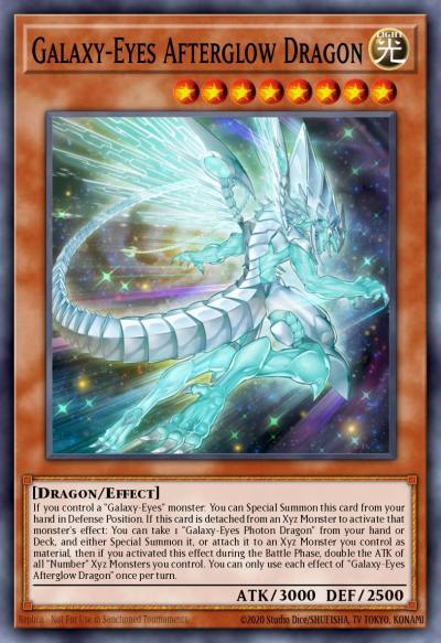 Galaxy-Eyes Afterglow Dragon Super Rare RA01-EN017 25th Anniversary Rarity Collection Yugioh card