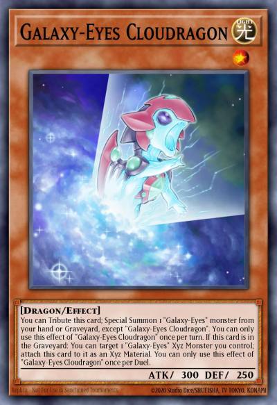 Galaxy-Eyes Cloudragon Super Rare WSUP-EN009 World Superstars Yugioh card