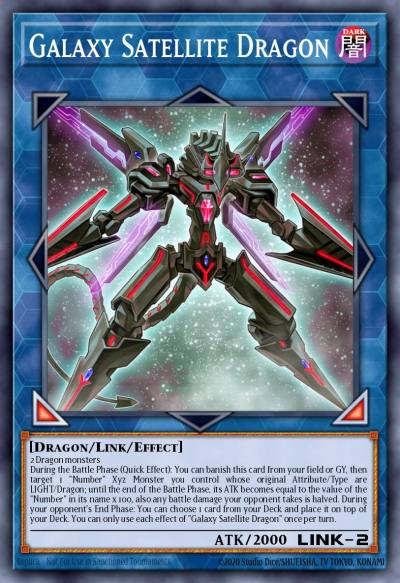 Galaxy Satellite Dragon Super Rare CHIM-EN047 Chaos Impact Yugioh card