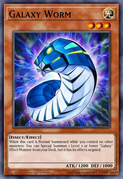Galaxy Worm Common MP18-EN099 2018 Mega-Tin Mega Pack Yugioh card