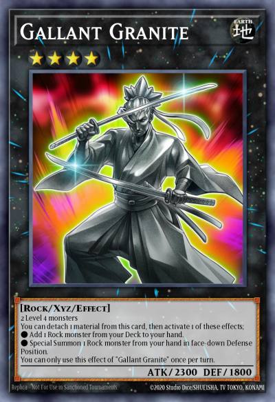 Gallant Granite Prismatic Secret Rare MP20-EN167 2020 Tin of Lost Memories Mega Pack Yugioh card