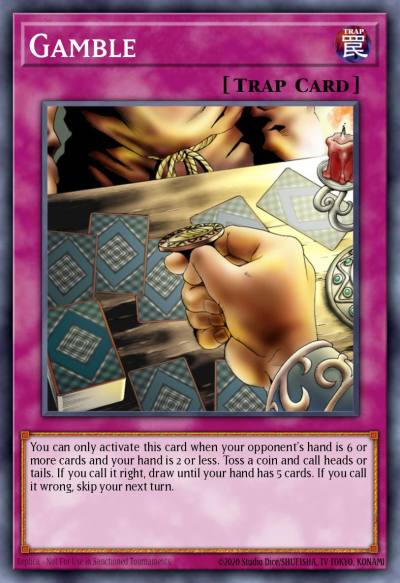 Gamble Common DB1-EN172 Dark Beginning 1 Yugioh card