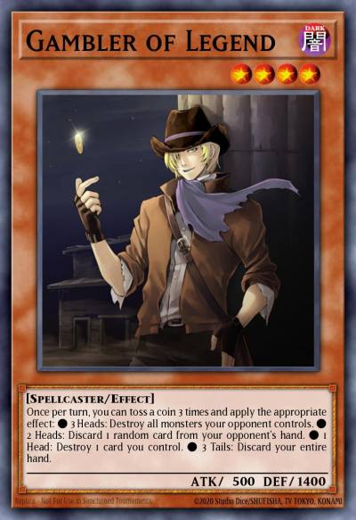 Gambler of Legend Common GLAS-EN031 Gladiators Assault Yugioh card