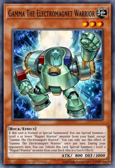 Gamma The Electromagnet Warrior Super Rare SDMY-EN003 Structure Deck Yugi Muto Yugioh card