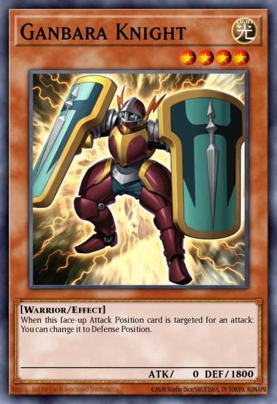 Ganbara Knight Common YS11-EN006 Starter Deck Dawn of the Xyz Yugioh card