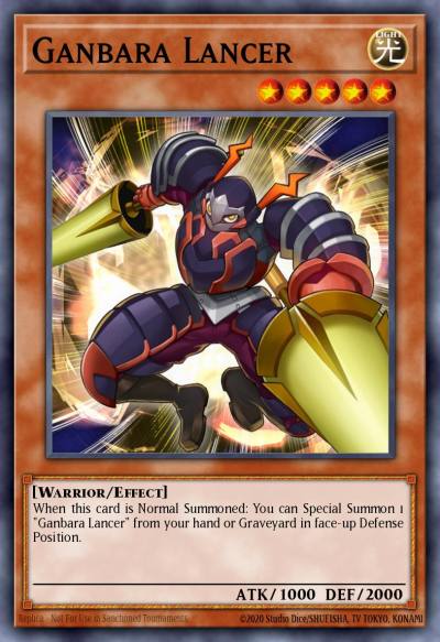 Ganbara Lancer Common YS13-ENV04 Super Starter Power-Up Pack Yugioh card