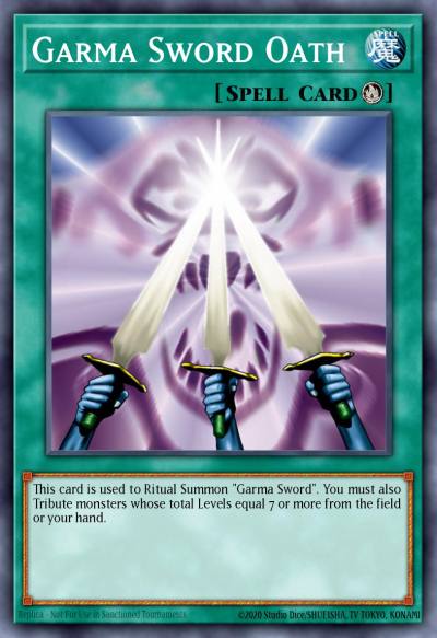 Garma Sword Oath Common TP8-EN010 Tournament Pack 8 Yugioh card