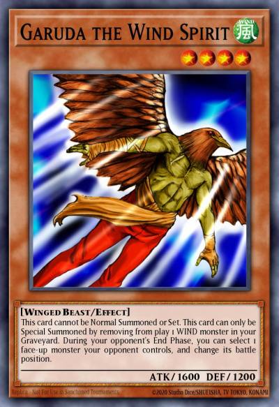 Garuda the Wind Spirit Common SDDL-EN014 Dragunity Legion Structure Deck Yugioh card