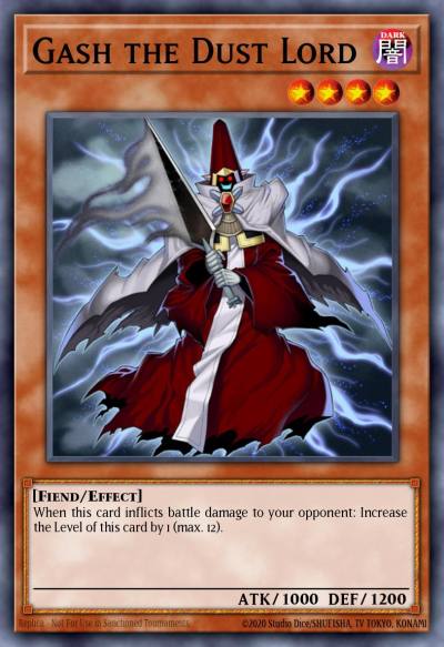 Gash the Dust Lord Super Rare NUMH-EN015 Number Hunters Yugioh card