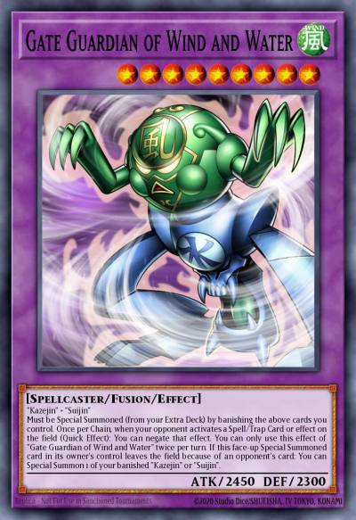 Gate Guardian of Wind and Water Super Rare MAZE-EN005 Maze of Memories Yugioh card