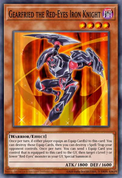 Gearfried the Red-Eyes Iron Knight Ultra Rare LEDU-EN002 Legendary Duelists Yugioh card