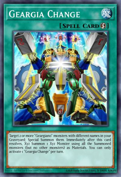 Geargia Change Common MP17-EN053 2017 Mega-Tin Mega Pack Yugioh card