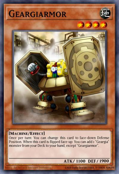 Geargiarmor Common SDGR-EN008 Geargia Rampage Structure Deck Yugioh card