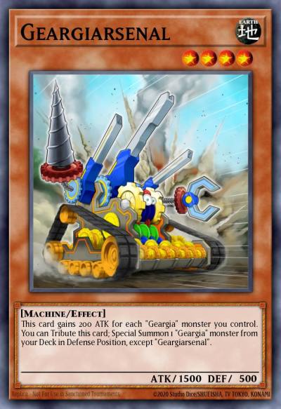 Geargiarsenal Super Rare AP05-EN006 Astral Pack Five Yugioh card