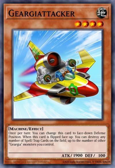 Geargiattacker Super Rare SDGR-EN002 Geargia Rampage Structure Deck Yugioh card