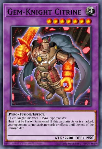 Gem-Knight Citrine Ultra Rare BLMM-EN139 Battles of Legend Monster Mayhem Yugioh card
