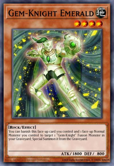 Gem-Knight Emerald Rare PHSW-EN096 Photon Shockwave Yugioh card