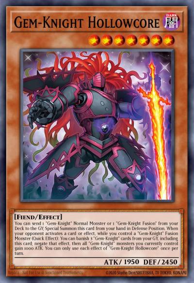 Gem-Knight Hollowcore Secret Rare BLMM-EN022 Battles of Legend Monster Mayhem Yugioh card