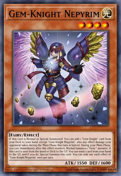 Gem-Knight Nepyrim Secret Rare BLMM-EN021 Battles of Legend Monster Mayhem Yugioh card