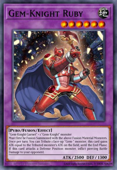 Gem-Knight Ruby Ultra Rare BLMM-EN136 Battles of Legend Monster Mayhem Yugioh card
