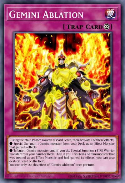 Gemini Ablation Rare TOCH-EN019 Toon Chaos Yugioh card