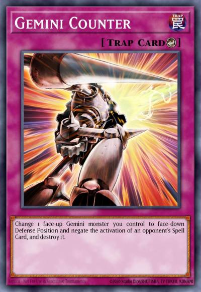 Gemini Counter Common SOVR-EN075 Stardust Overdrive Yugioh card