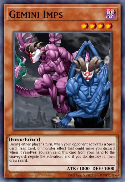 Gemini Imps Secret Rare PP01-EN005 Premium Pack (TCG) Yugioh card