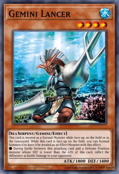 Gemini Lancer Common PTDN-EN025 Phantom Darkness Yugioh card