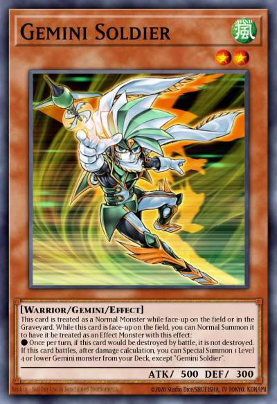 Gemini Soldier Common SDWS-EN004 Warriors Strike Structure Deck Yugioh card