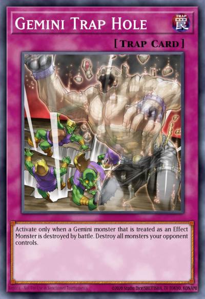 Gemini Trap Hole Common PTDN-EN073 Phantom Darkness Yugioh card