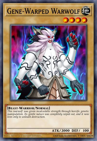 Gene-Warped Warwolf Common BP02-EN002 Battle Pack 2 War of the Giants Yugioh card