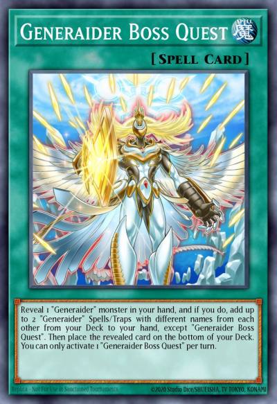 Generaider Boss Quest Secret Rare MYFI-EN035 Mystic Fighters Yugioh card