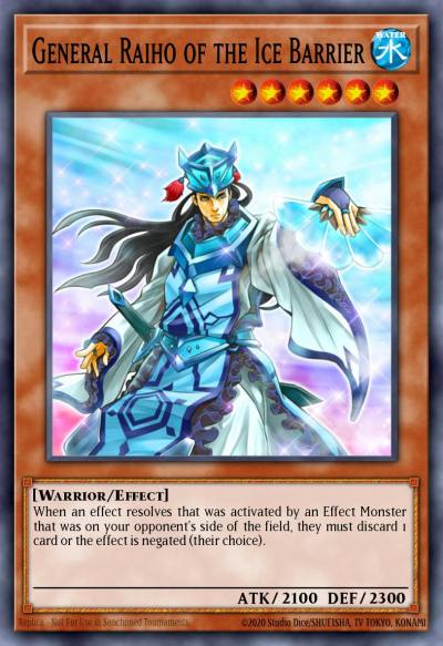 General Raiho of the Ice Barrier Duel Terminal Super Parallel Rare DT04-EN035 Duel Terminal 4 Yugioh card