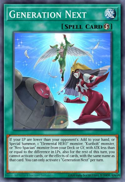 Generation Next Super Rare LED6-EN014 Legendary Duelists Magical Hero Yugioh card