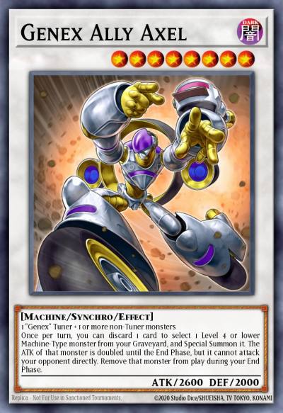Genex Ally Axel Ultra Rare BLTR-EN088 Battles of Legend Terminal Revenge Yugioh card