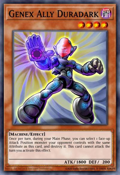 Genex Ally Duradark Ultra Rare BLTR-EN056 Battles of Legend Terminal Revenge Yugioh card