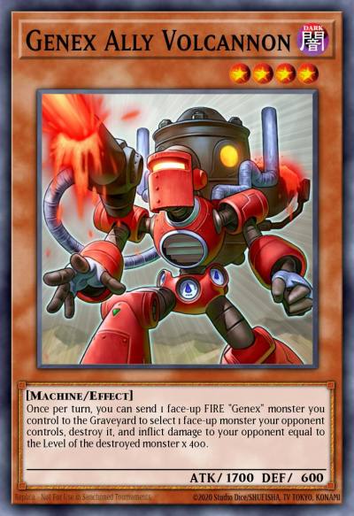 Genex Ally Volcannon Duel Terminal Normal Parallel Rare DT04-EN014 Duel Terminal 4 Yugioh card